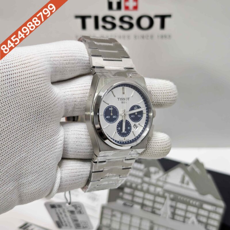 Tissot 1853 T-Classic PRX Chronograph Steel White Dial Store Quality Swiss Automatic Watch - Image 3