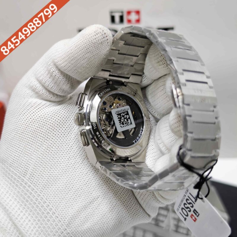 Tissot 1853 T-Classic PRX Steel Chronograph Rose Gold Sticks White Dial Store Quality Swiss Automatic Watch - Image 4