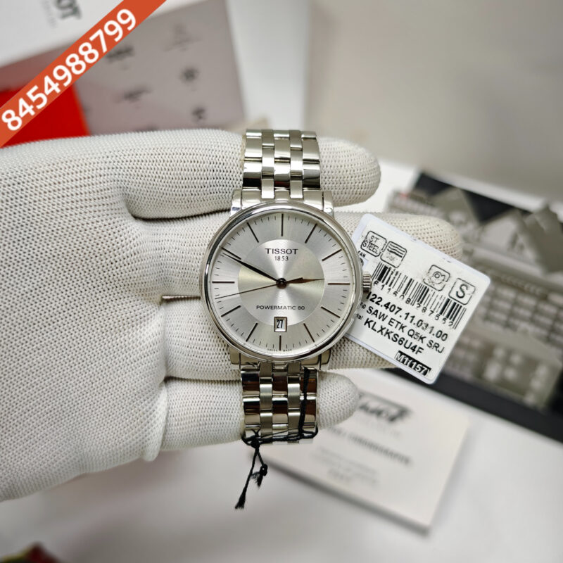 Tissot Carson Powermatic 80 Stainless Steel White Dial Store Quality Swiss Automatic Watch