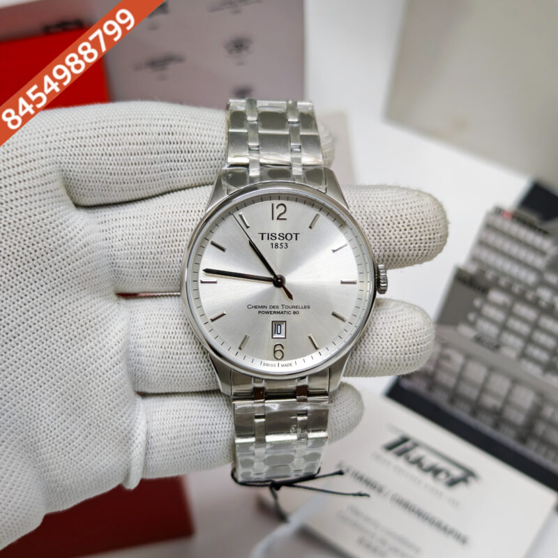 Tissot Chemin Des Tourelles Powermatic 80 Steel White Dial Store Quality Swiss Automatic Watch - Image 2