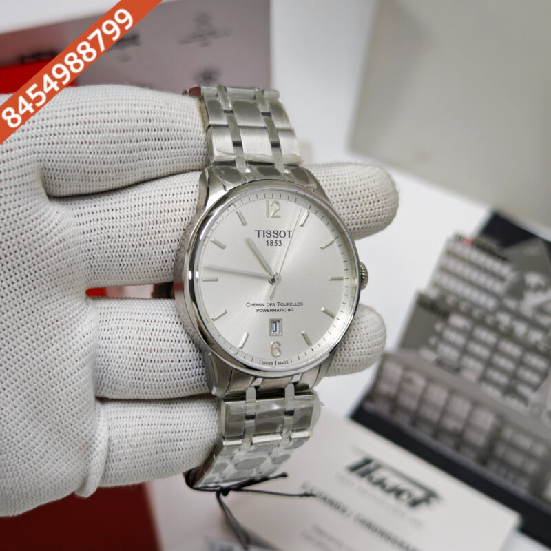 Tissot Chemin Des Tourelles Powermatic 80 Steel White Dial Store Quality Swiss Automatic Watch - Image 4