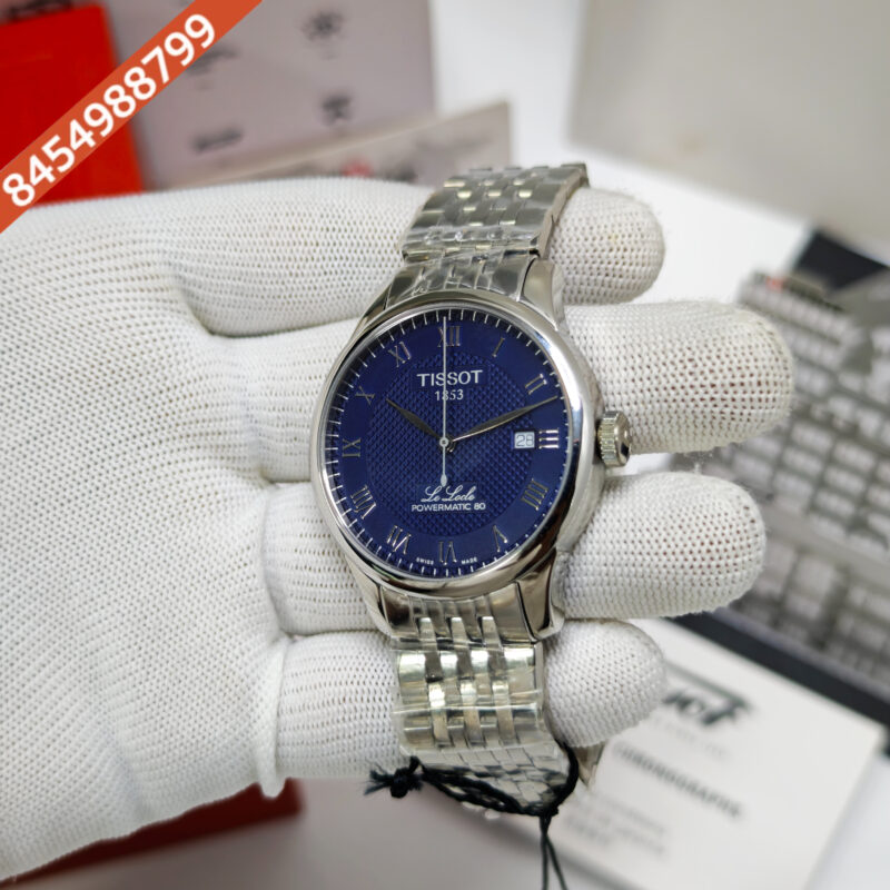 Tissot Le Locle Powermatic 80 Stainless Steel Blue Dial Store Quality Swiss Automatic Watch - Image 3
