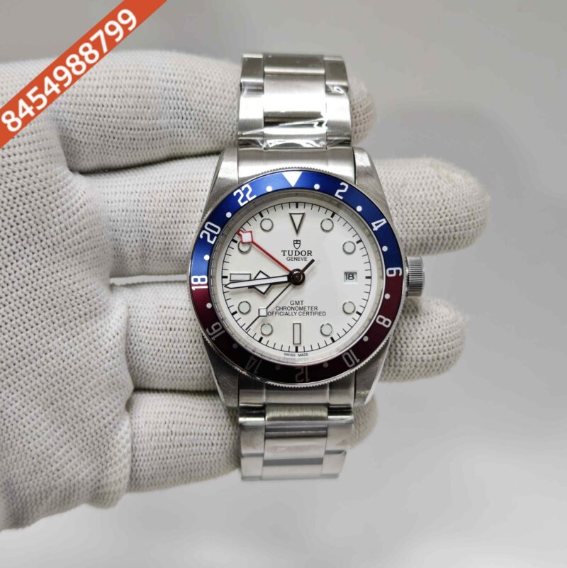 Tudor Black Bay GMT  Pepsi Opaline White Dial Stainless Steel Swiss Automatic Watch