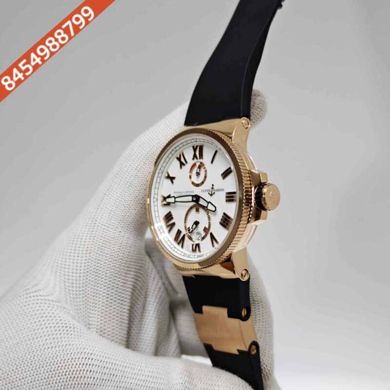 Ulysse Nardin Marine Chronometer White Dial Rubber strap Swiss Automatic Watch - Image 2