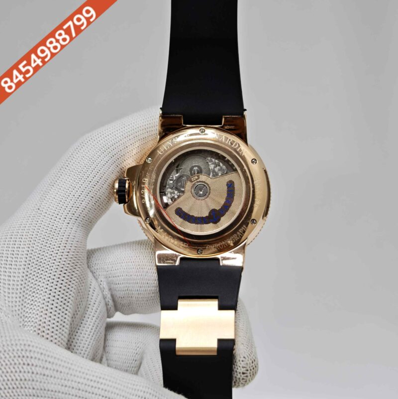 Ulysse Nardin Marine Chronometer White Dial Rubber strap Swiss Automatic Watch - Image 4