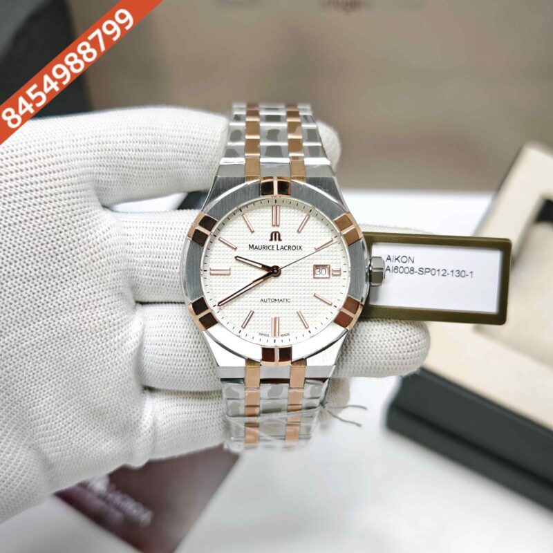 Maurice Lacroix Aikon Steel White Dial Limited Edition Dual Tone Swiss Automatic Watch