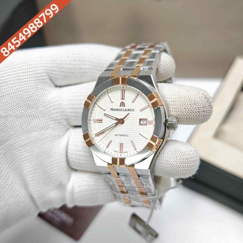 Maurice Lacroix Aikon Steel White Dial Limited Edition Dual Tone Swiss Automatic Watch - Image 2