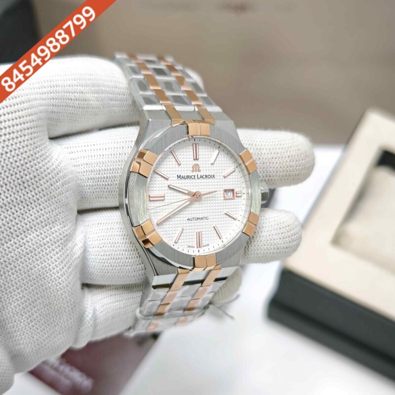 Maurice Lacroix Aikon Steel White Dial Limited Edition Dual Tone Swiss Automatic Watch - Image 3