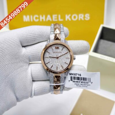 Michael Kors MK6716 Runway Mercer White Diamond Dial Swiss Watch