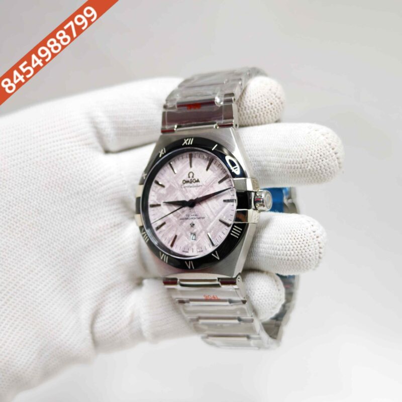 Omega Constellation Co-Axail Meteorite Purple Edition Steel Swiss Automatic Watch - Image 2