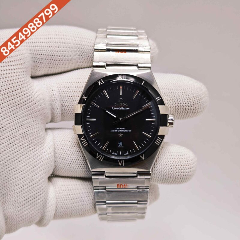Omega Constellation Co-axial Master Chronometer Steel Black Dial Swiss Automatic Watch