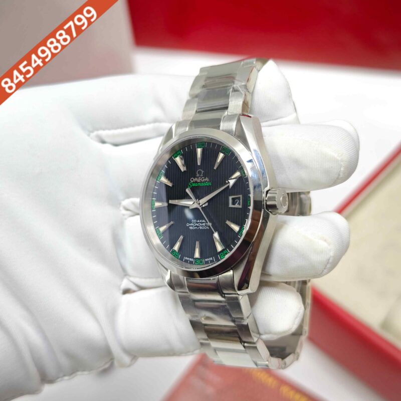 Omega Seamaster Aqua Terra 150M Steel Black Dial Swiss ETA Automatic Watch - Image 2