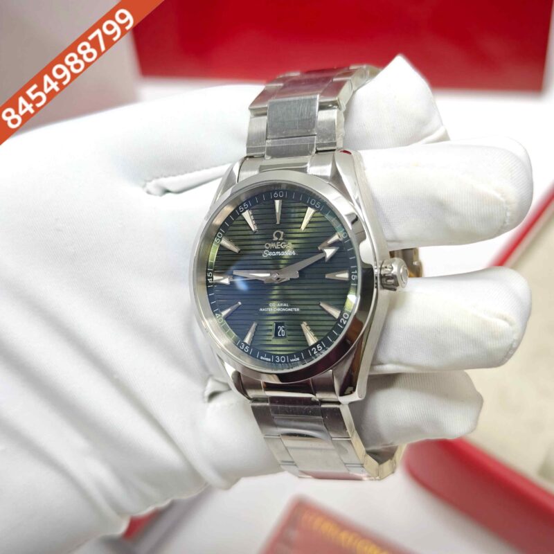 Omega Seamaster Aqua Terra 150M Steel Green Dial Swiss ETA Automatic Watch - Image 2