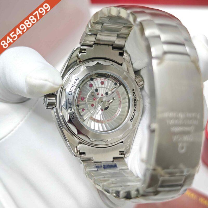 Omega Seamaster Planet Ocean Steel Black Dial Swiss ETA Automatic Watch - Image 4
