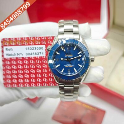 Omega Seamaster Planet Ocean Steel Blue Dial Swiss ETA Automatic Watch