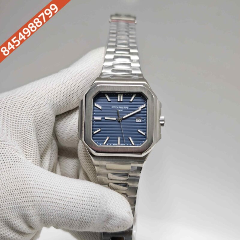 Patek Philippe Cubitus Steel Blue Dial Steel Strap Swiss Automatic Watch