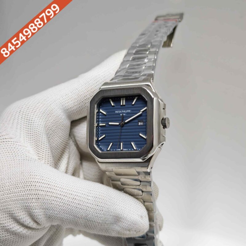 Patek Philippe Cubitus Steel Blue Dial Steel Strap Swiss Automatic Watch - Image 2