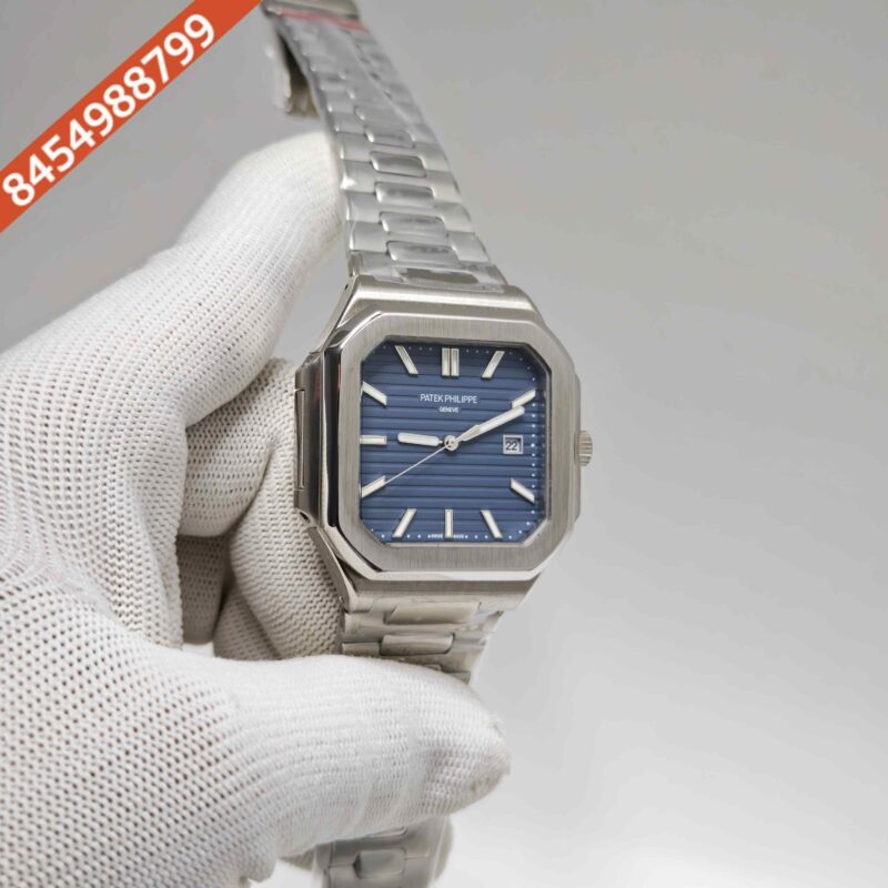 Patek Philippe Cubitus Steel Blue Dial Steel Strap Swiss Automatic Watch - Image 3