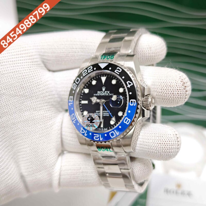 Rolex GMT-Master II "Batman" Edition Steel Black Dial Semi ETA Swiss Automatic Watch - Image 2