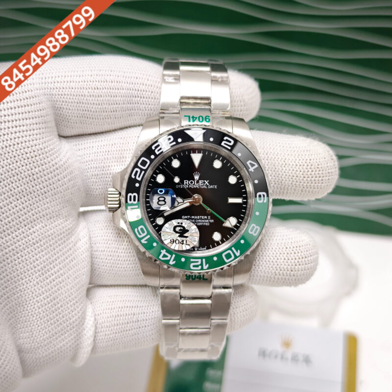 Rolex GMT-Master II “Sprite” Jubilee Bracelet Steel Black Dial Semi ETA Swiss Automatic Watch