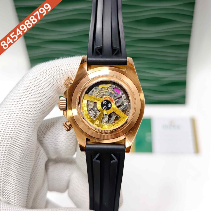 Rolex Oyster Perpetual Cosmograph Daytona Rose Gold Dail Swiss Semi ETA Automatic Watch - Image 4