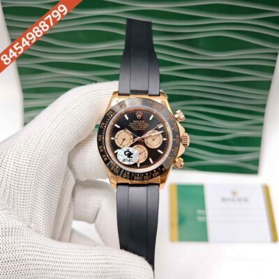 Rolex Oyster Perpetual Cosmograph Daytona Rose Gold Steel Swiss Semi ETA Automatic Watch