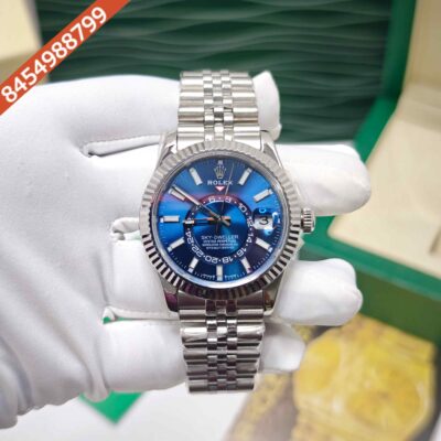 Rolex Sky-Dweller Steel Blue Dial Swiss ETA Calibre 9001 Automatic Watch