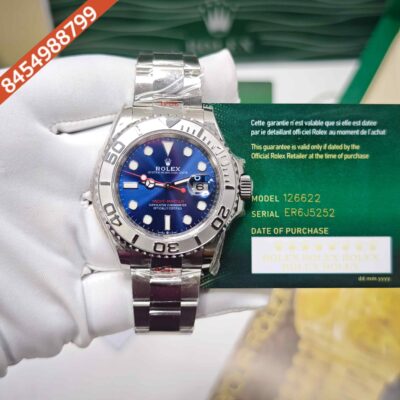 Rolex Yacht-Master 126622 Platinum Bezel Blue Dial Swiss ETA Automatic Watch