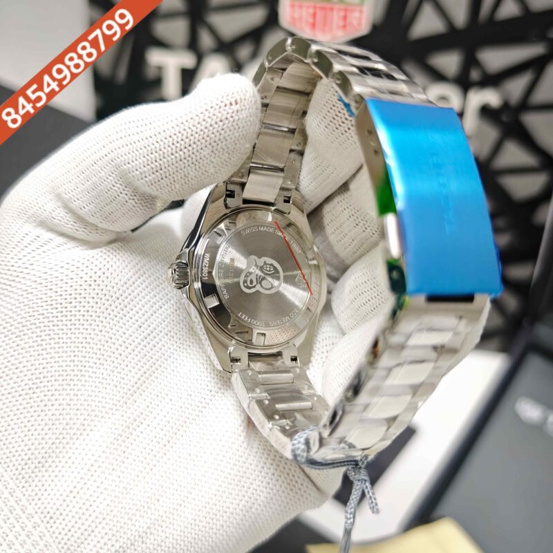 TAG Heuer Aquaracer 300M Stainless Steel Blue Stick Dial Store Quality Swiss Watch - Image 4