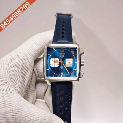 TAG Heuer Monaco Chronograph x Gulf Steel Blue Dial Swiss Automatic Watch