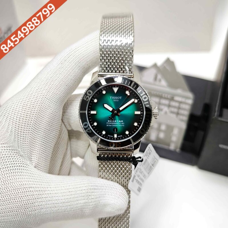 Tissot Seastar 1000 Powermatic 80 Black Dial Black Silicon Strap Store Quality Swiss Automatic Watch