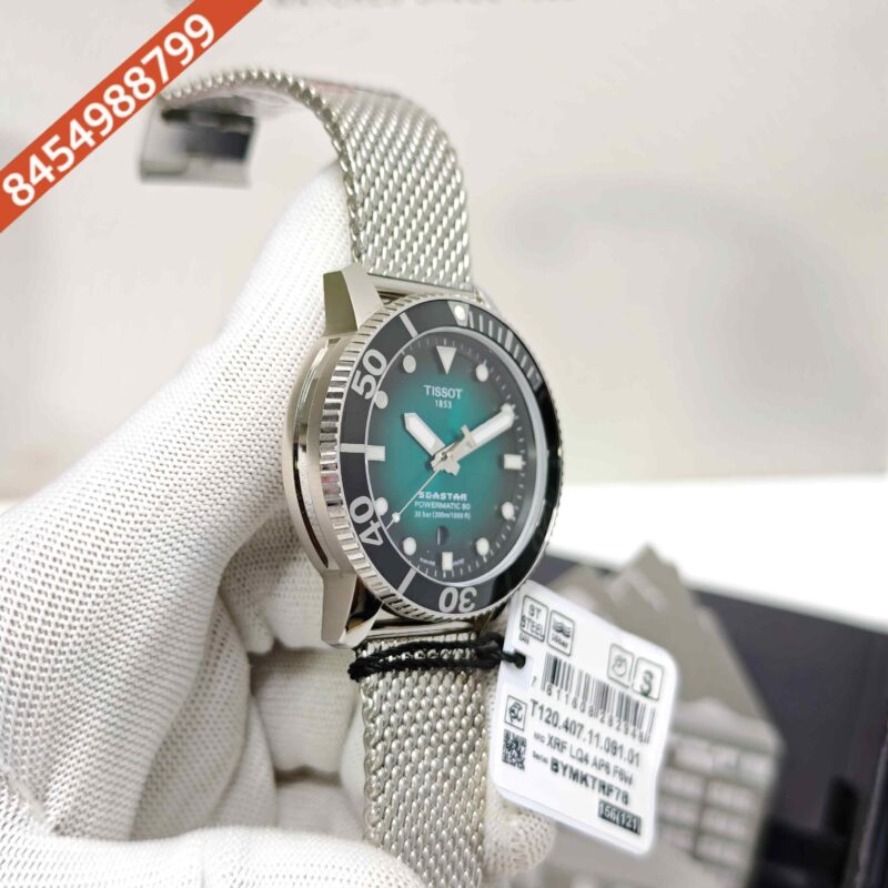Tissot Seastar 1000 Powermatic 80 Black Dial Black Silicon Strap Store Quality Swiss Automatic Watch - Image 3
