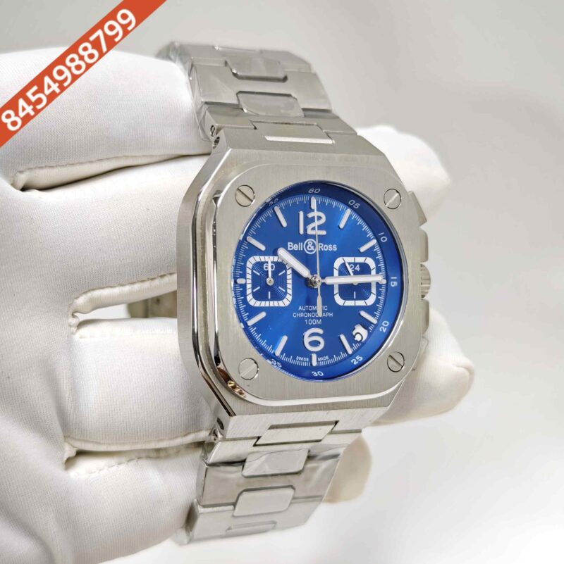 Bell & Ross BR-05 Chronograph Steel Blue Dial Swiss Watch - Image 3