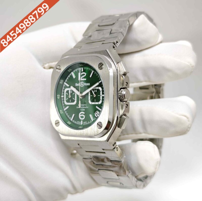Bell & Ross BR-05 Chronograph Steel Green Dial Swiss Watch - Image 2
