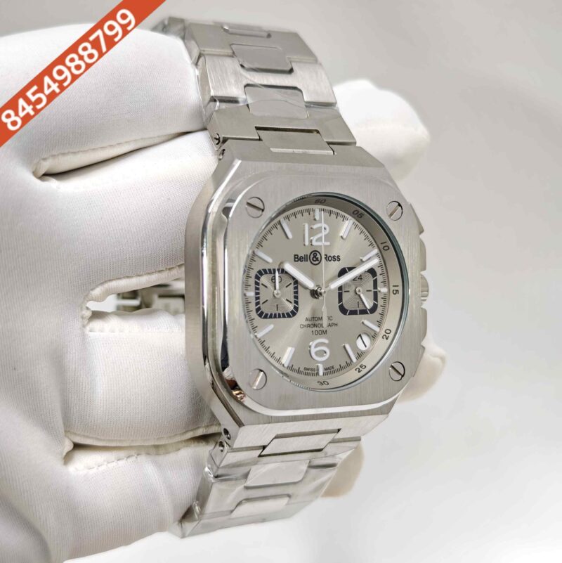 Bell & Ross BR-05 Chronograph Steel Grey Dial Swiss Watch - Image 3