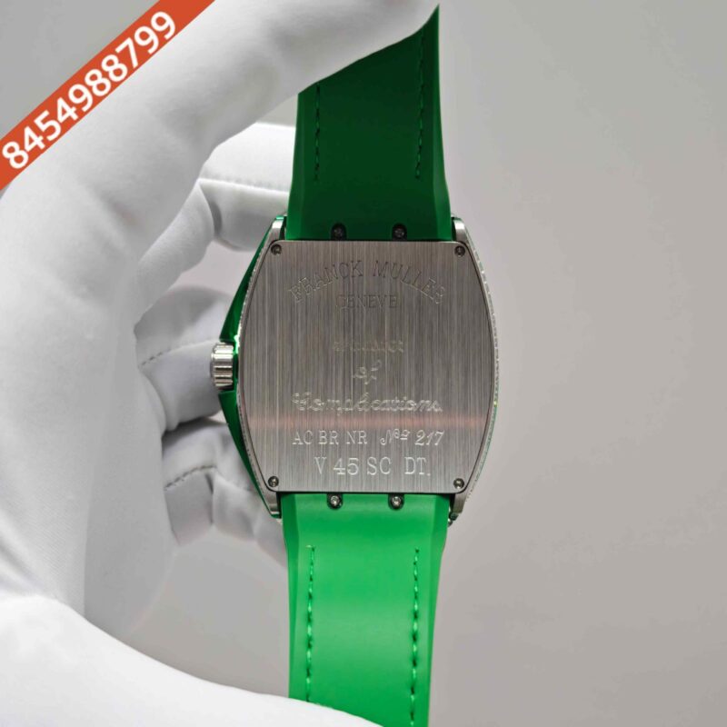 Franck Muller Vanguard Yachting Diamond Case Green Dial Swiss Automatic Watch - Image 5