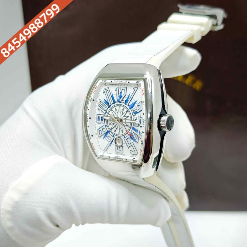Franck Muller Yachting Vanguard V45 SC DT Steel White Dial Swiss Automatic Watch - Image 2
