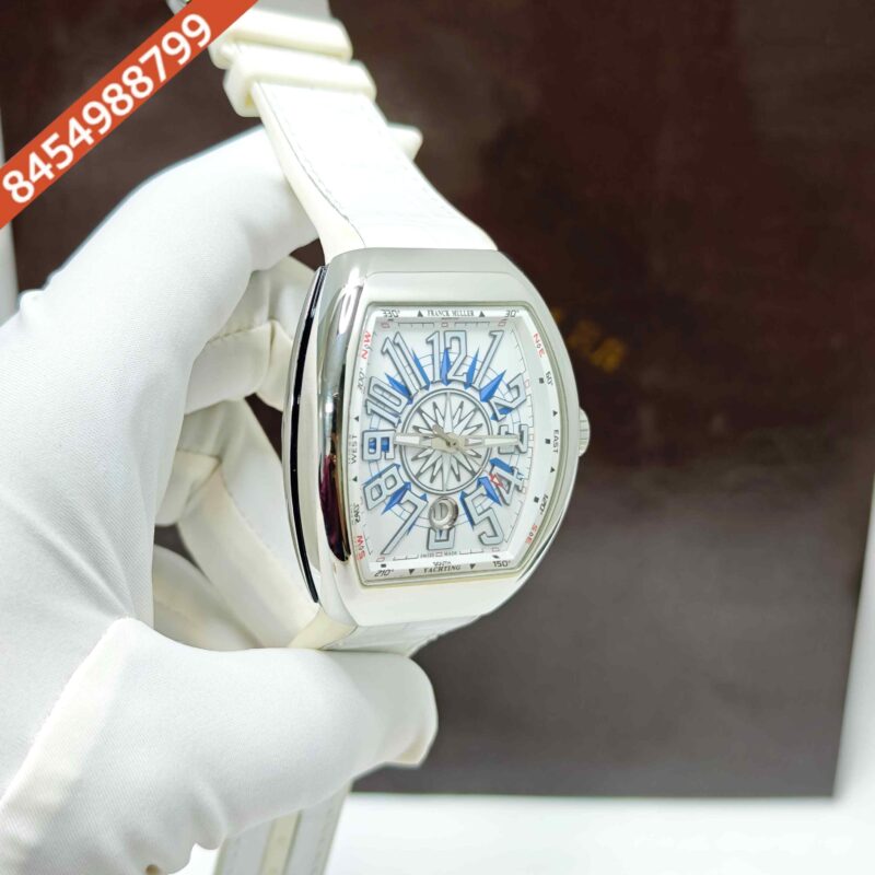 Franck Muller Yachting Vanguard V45 SC DT Steel White Dial Swiss Automatic Watch - Image 3