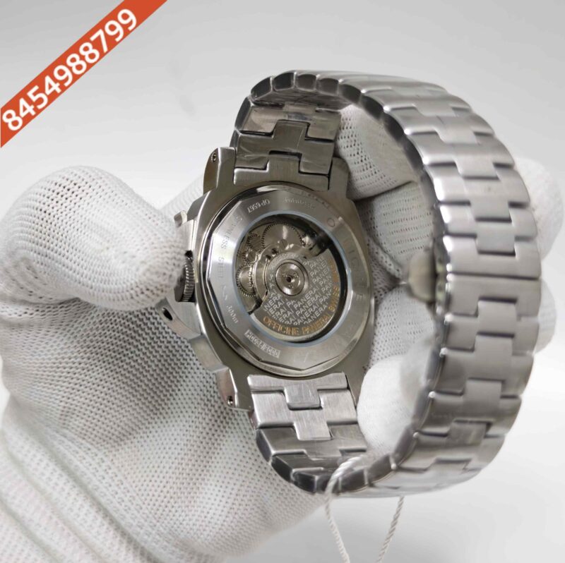 Luminor Panerai Marina Officine PAM 01562  Steel Light Green Dial Stainless Steel Strap Swiss Automatic Watch - Image 4