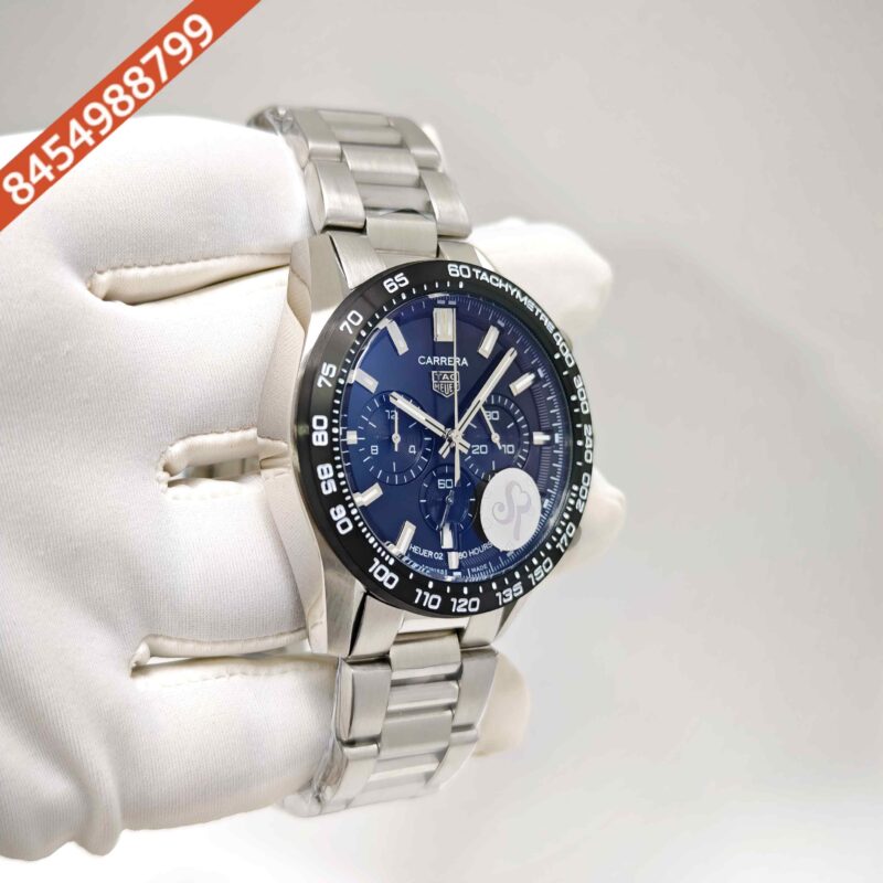 Tag Heuer Carrera Sport Steel Chronograph Black Dial Swiss Watch - Image 3