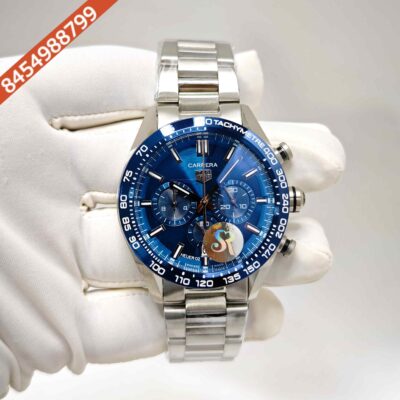 Tag Heuer Carrera Sport Steel Chronograph Blue Dial Swiss Watch