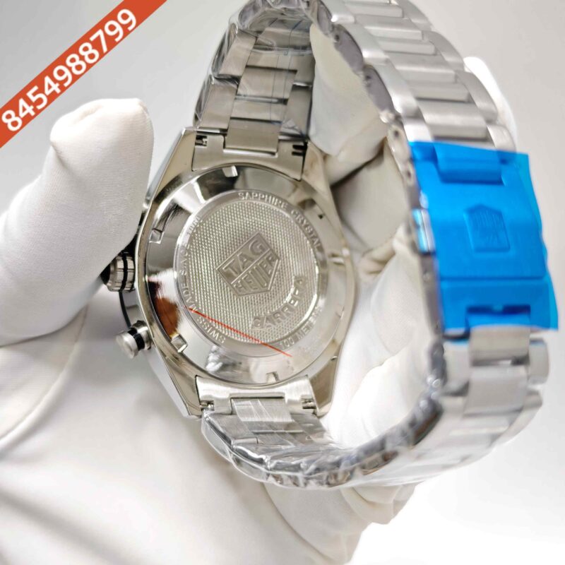 Tag Heuer Carrera Sport Steel Chronograph Blue Dial Swiss Watch - Image 4