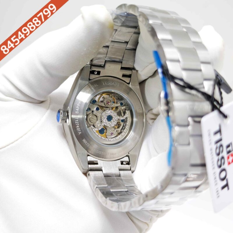 Tissot Gentleman Powermatic 80 Open Heart Steel White Dial Swiss Automatic Watch - Image 4