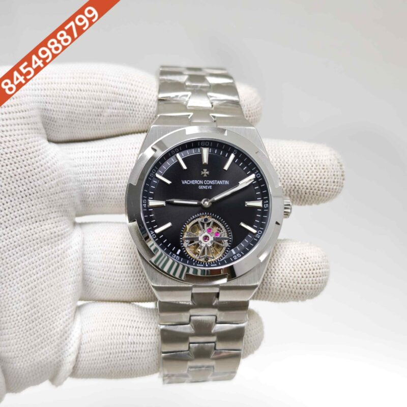Vacheron Constantin Overseas 6000V Tourbillon Stainless Steel Black Dial Swiss Automatic Watch