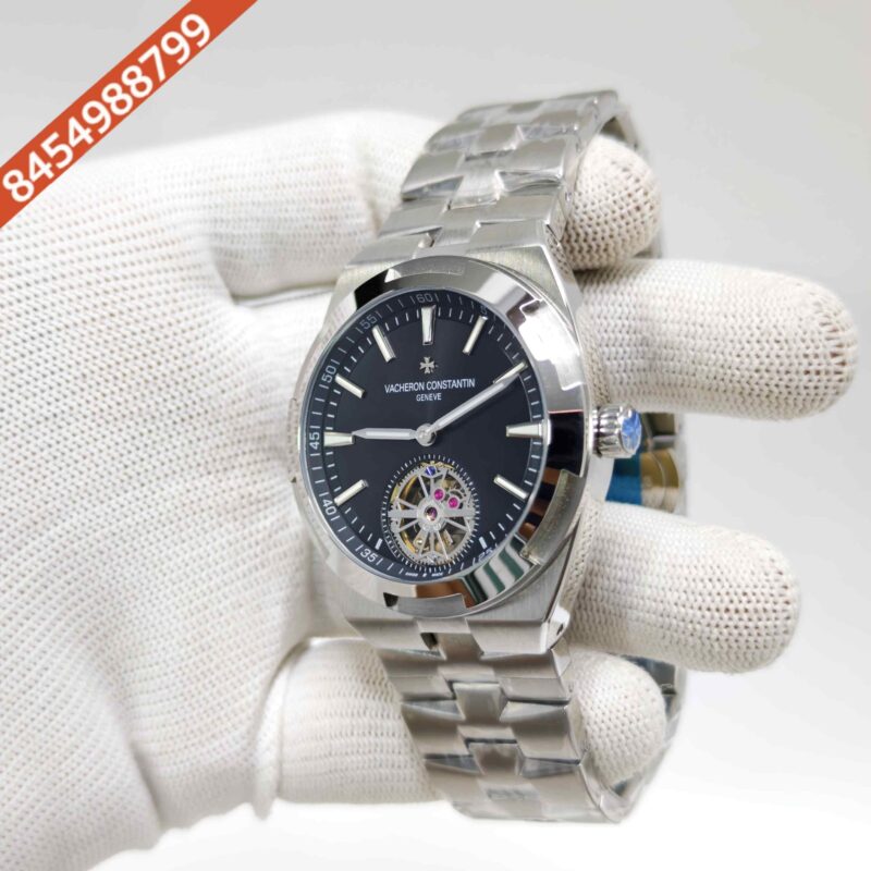 Vacheron Constantin Overseas 6000V Tourbillon Stainless Steel Black Dial Swiss Automatic Watch - Image 2