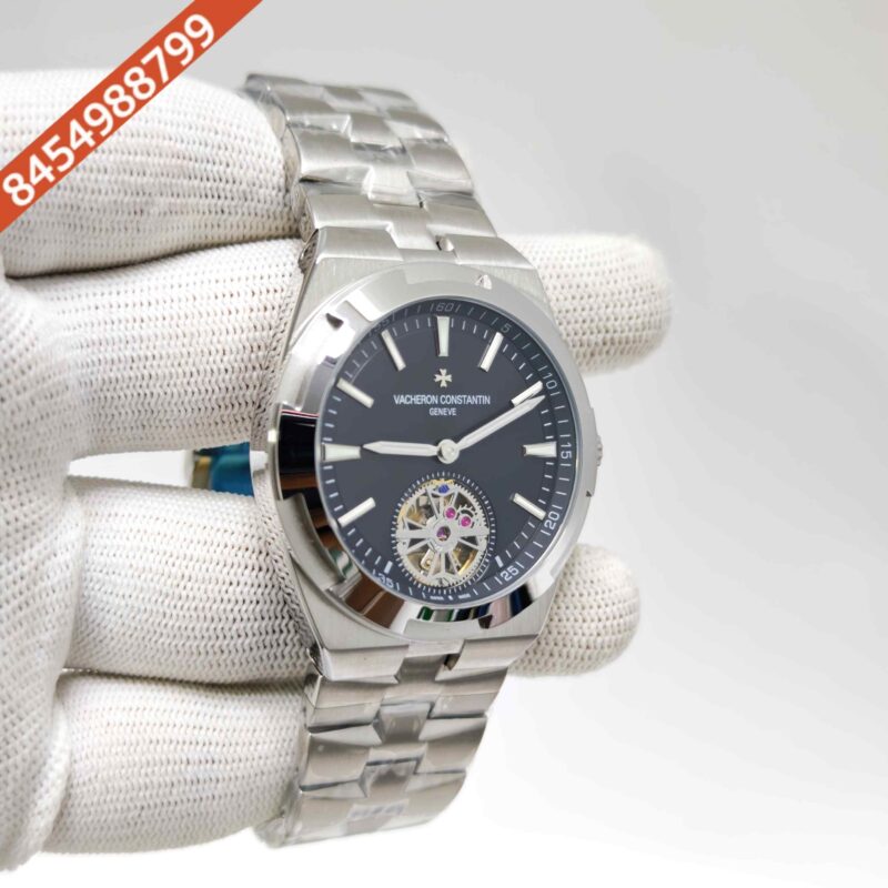 Vacheron Constantin Overseas 6000V Tourbillon Stainless Steel Black Dial Swiss Automatic Watch - Image 3