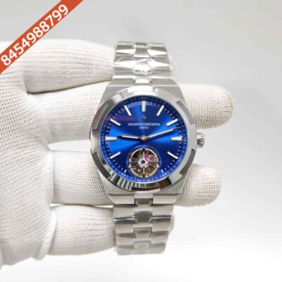 Vacheron Constantin Overseas 6000V Tourbillon Stainless Steel Blue Dial Swiss Automatic Watch