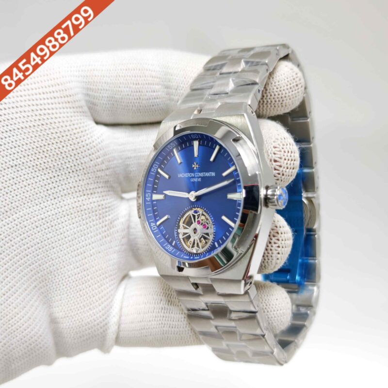 Vacheron Constantin Overseas 6000V Tourbillon Stainless Steel Blue Dial Swiss Automatic Watch - Image 2