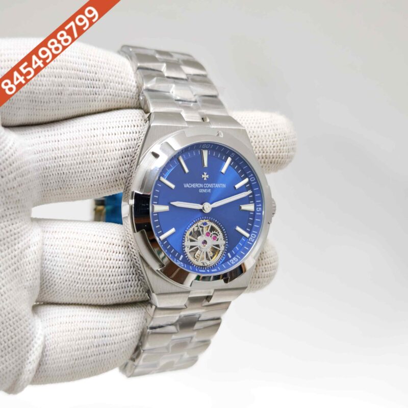 Vacheron Constantin Overseas 6000V Tourbillon Stainless Steel Blue Dial Swiss Automatic Watch - Image 3