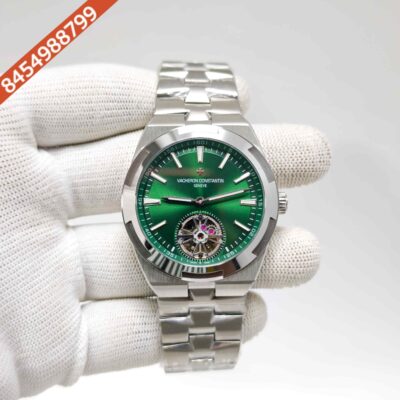 Vacheron Constantin Overseas 6000V Tourbillon Stainless Steel Green Dial Swiss Automatic Watch
